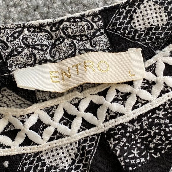 ❤️ Entro Baby Doll Spaghetti Strap Dress in Quilted Print LARGE    - P3 - Picture 8 of 9